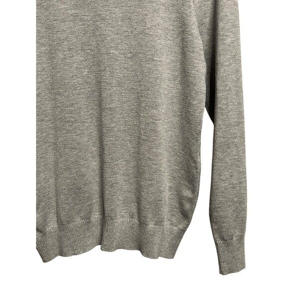 Joseph A. Men's Size M Grey Turtleneck Sweater Stretch Ribbed SOFT Comfortable - Picture 10 of 16